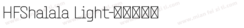 HFShalala Light字体转换